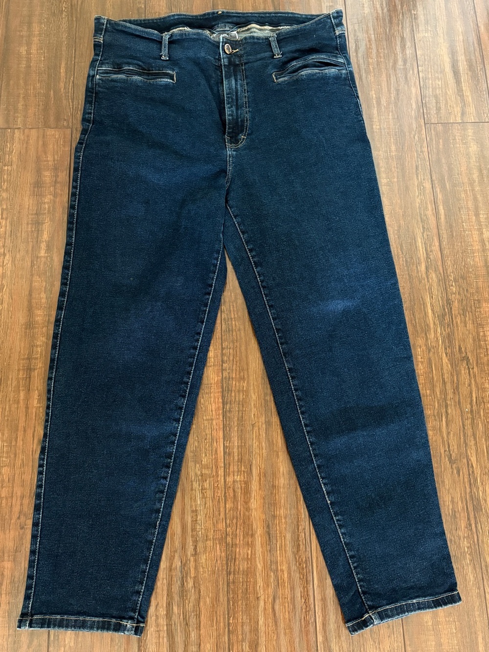 Code Blue High-Rise Slim Jeans in Dark Blue